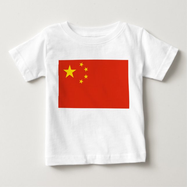 T-shirt Pour Bébé Drapeau chinois (Chine) (Devant)