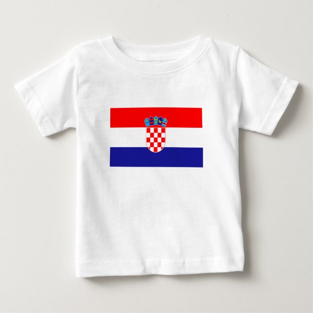 T-shirt Pour Bébé Drapeau croate (Devant)