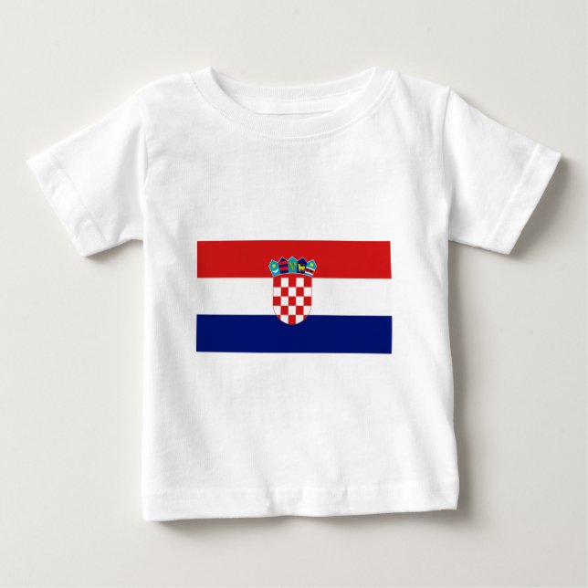 T-shirt Pour Bébé Drapeau croate - Trobojnica (Devant)