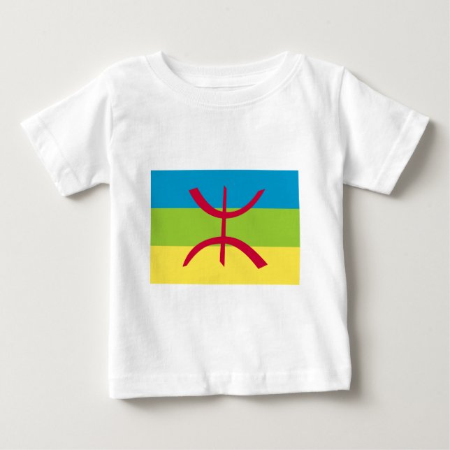 T-shirt Pour Bébé Drapeau de Berber (Devant)