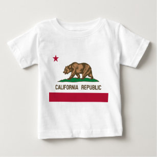 T-shirt Pour Bébé Drapeau de Californie