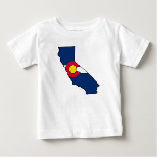T-shirt Pour Bébé Drapeau de Californie du Colorado
