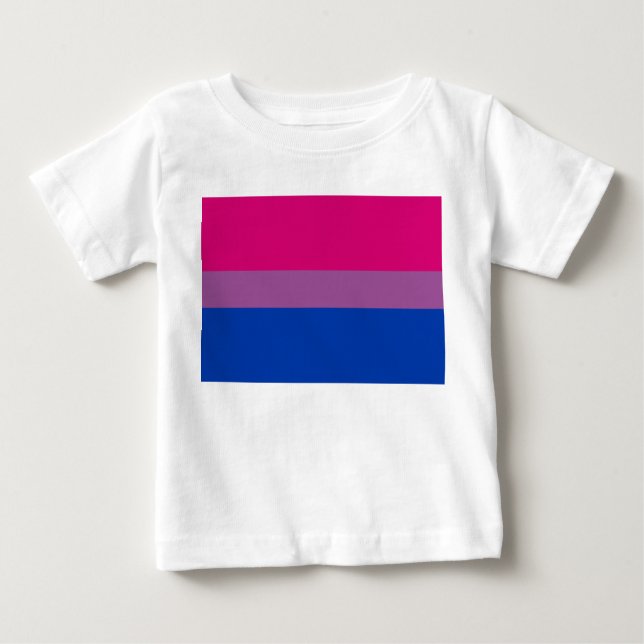 T-shirt Pour Bébé Drapeau de fierté bisexuel (Devant)