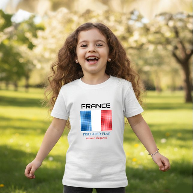 T-shirt Pour Bébé Drapeau de France (Créateur téléchargé)
