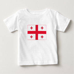 T-shirt Pour Bébé Drapeau de Géorgie