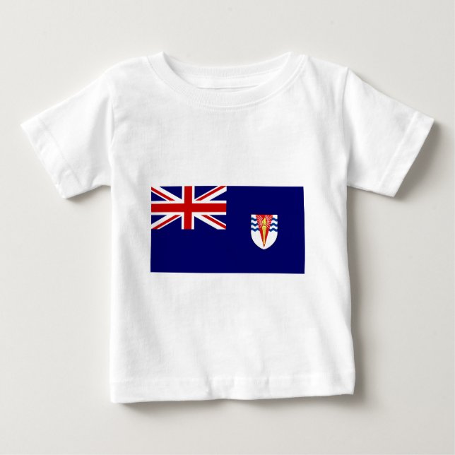 T-shirt Pour Bébé Drapeau de gouvernement du Territo antarctique (Devant)