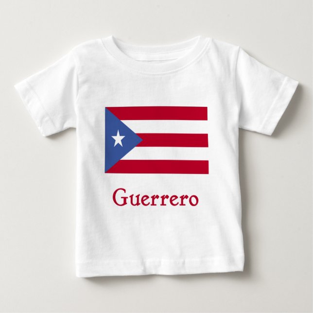 T-shirt Pour Bébé Drapeau de Guerrero (Devant)