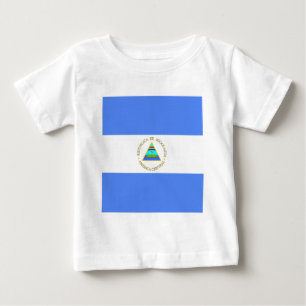 T-shirt Pour Bébé Drapeau de haute qualité du Nicaragua