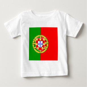 T-shirt Pour Bébé Drapeau de haute qualité du Portugal