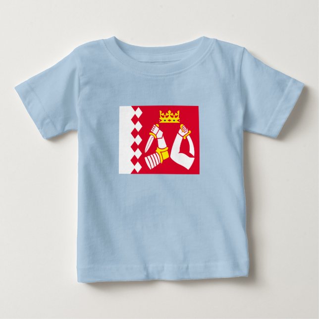T-shirt Pour Bébé Drapeau de Karelia Nord (Devant)