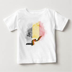 T-shirt Pour Bébé drapeau de la Belgique