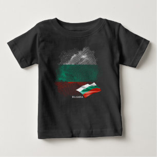 T-shirt Pour Bébé drapeau de la Bulgarie