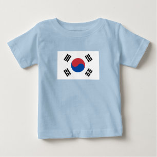 T-shirt Pour Bébé Drapeau de la Corée du Sud