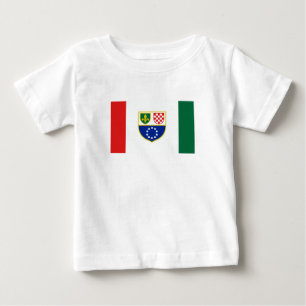 T-shirt Pour Bébé Drapeau de la Fédération de Bosnie-Herzégovine