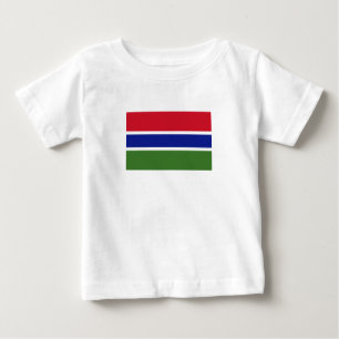 T-shirt Pour Bébé Drapeau de la Gambie