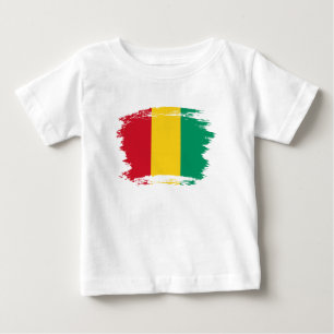 T-shirt Pour Bébé Drapeau de la Guinée