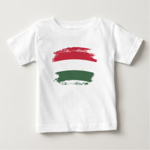 T-shirt Pour Bébé drapeau de la Hongrie