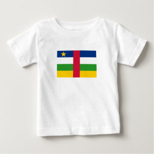T-shirt Pour Bébé Drapeau de la République centrafricaine