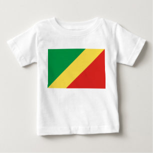 T-shirt Pour Bébé Drapeau de la République du Congo