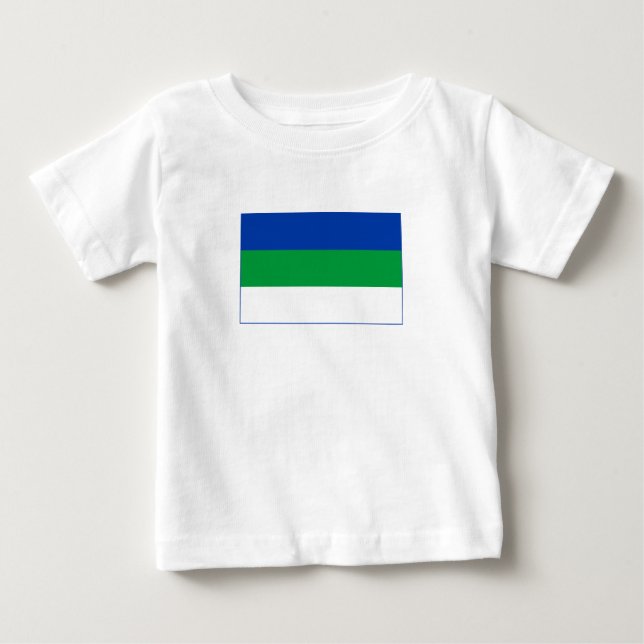 T-shirt Pour Bébé Drapeau de la République Komi (Devant)