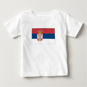 T-shirt Pour Bébé Drapeau de la Serbie
