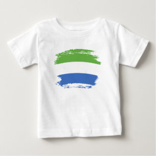 T-shirt Pour Bébé drapeau de la Sierra Leone