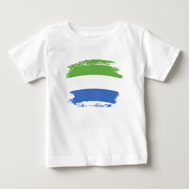 T-shirt Pour Bébé drapeau de la Sierra Leone (Devant)