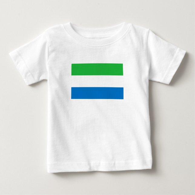 T-shirt Pour Bébé Drapeau de la Sierra Leone (Devant)