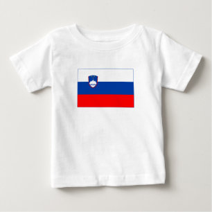T-shirt Pour Bébé Drapeau de la Slovénie