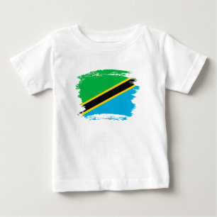 T-shirt Pour Bébé Drapeau de la Tanzanie