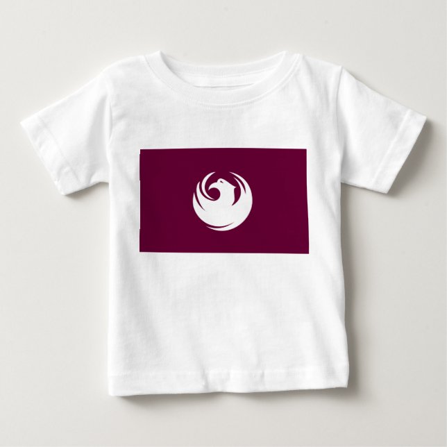 T-shirt Pour Bébé Drapeau de la ville de Phoenix (Arizona) (Devant)