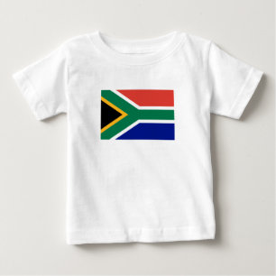 T-shirt Pour Bébé Drapeau de l'Afrique du Sud