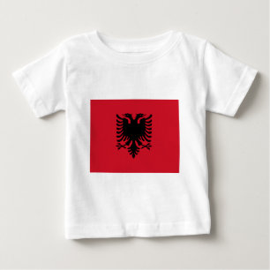 T-shirt Pour Bébé Drapeau de l'Albanie