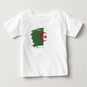 T-shirt Pour Bébé Drapeau de l'Algérie