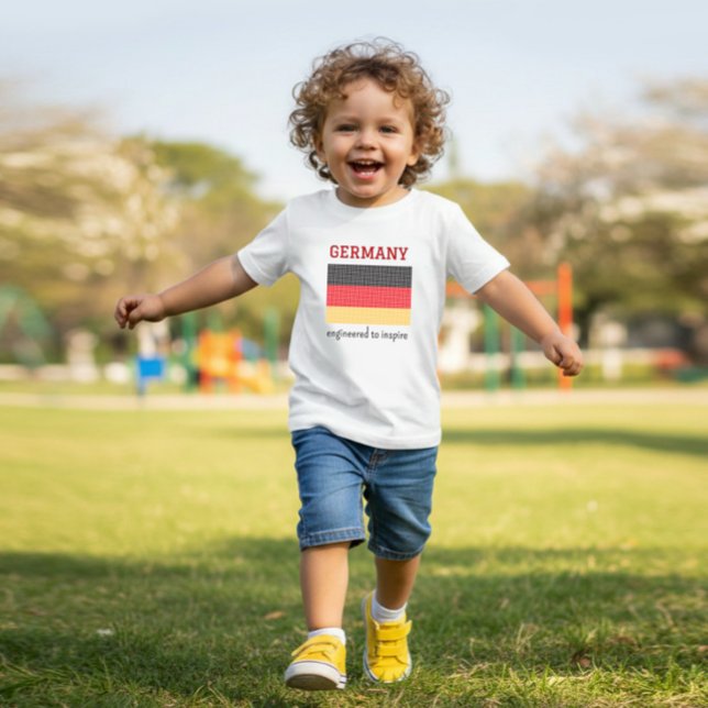 T-shirt Pour Bébé Drapeau de l'Allemagne (Créateur téléchargé)