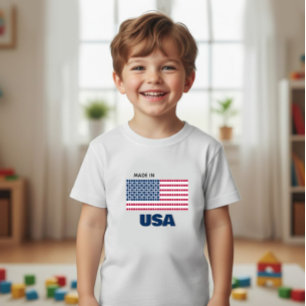 T-shirt Pour Bébé Drapeau de l'Amérique