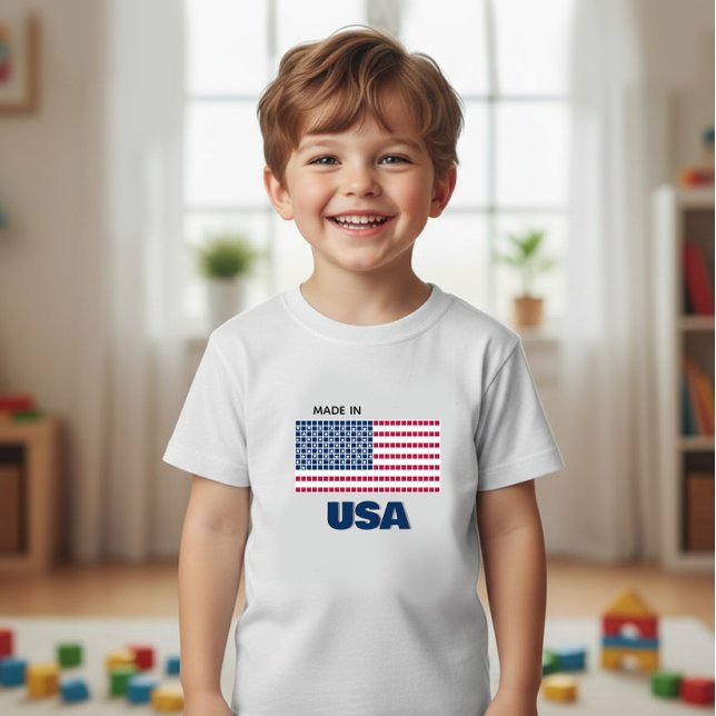 T-shirt Pour Bébé Drapeau de l'Amérique (Créateur téléchargé)
