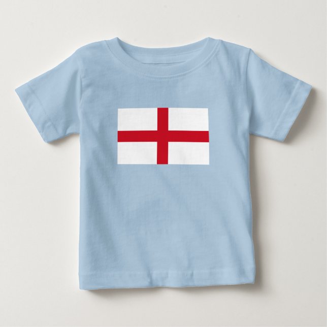 T-shirt Pour Bébé Drapeau de l'Angleterre (Devant)