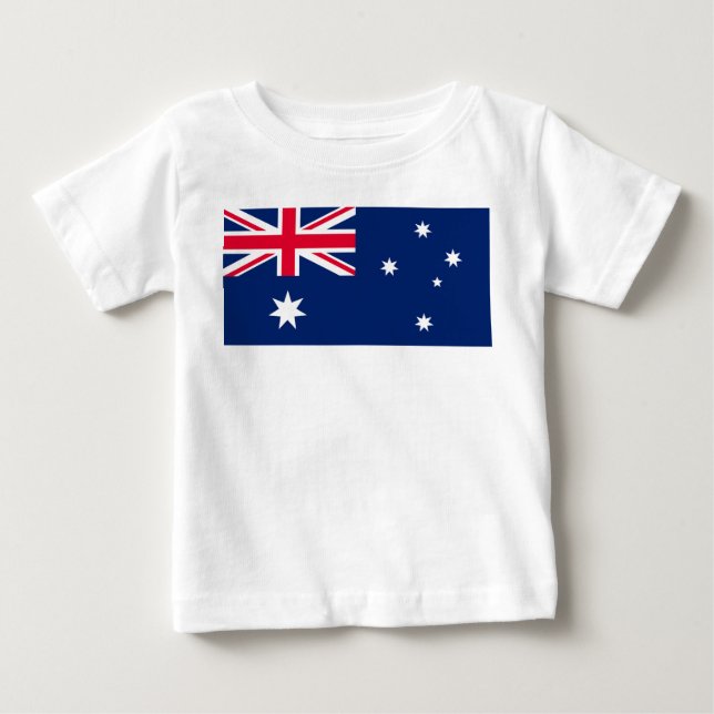 T-shirt Pour Bébé Drapeau de l'Australie (Devant)