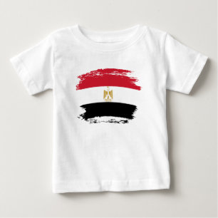 T-shirt Pour Bébé Drapeau de l'Égypte