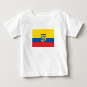 T-shirt Pour Bébé Drapeau de l'Équateur