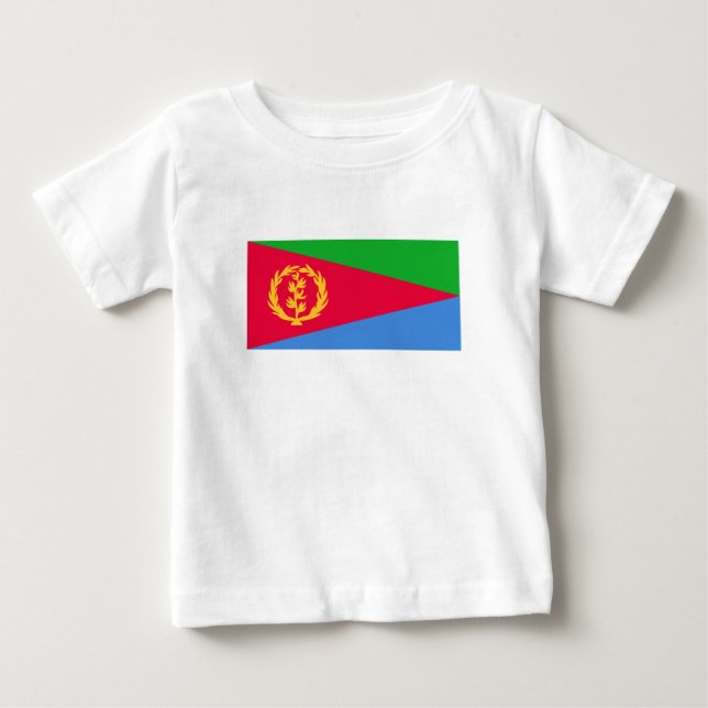 T-shirt Pour Bébé Drapeau de l'Érythrée (Devant)