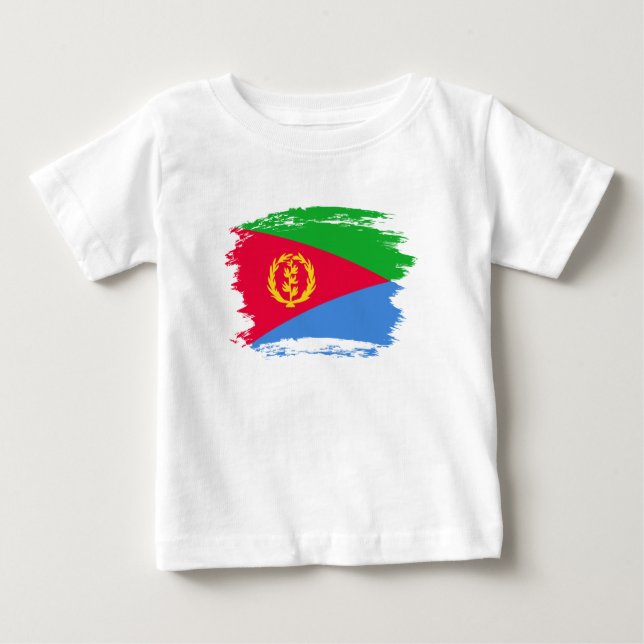 T-shirt Pour Bébé Drapeau de l'Érythrée (Devant)
