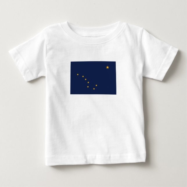 T-shirt Pour Bébé Drapeau de l'État d'Alaska (Devant)