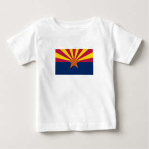 T-shirt Pour Bébé Drapeau de l'État de l'Arizona