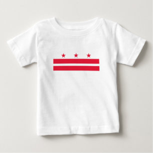 T-shirt Pour Bébé Drapeau de l'État de Washington DC