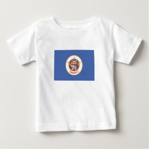 T-shirt Pour Bébé Drapeau de l'État du Minnesota