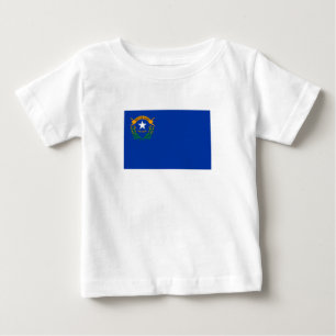 T-shirt Pour Bébé Drapeau de l'État du Nevada