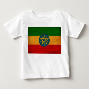T-shirt Pour Bébé Drapeau de l'Ethiopie