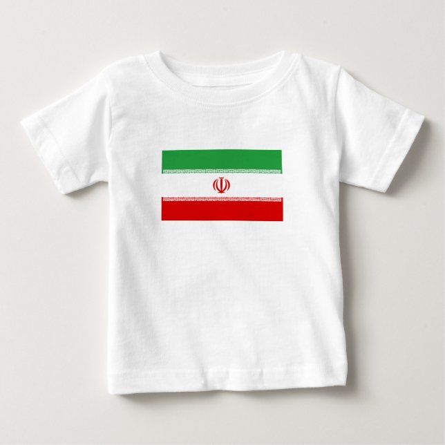 T-shirt Pour Bébé Drapeau de l'Iran (Devant)